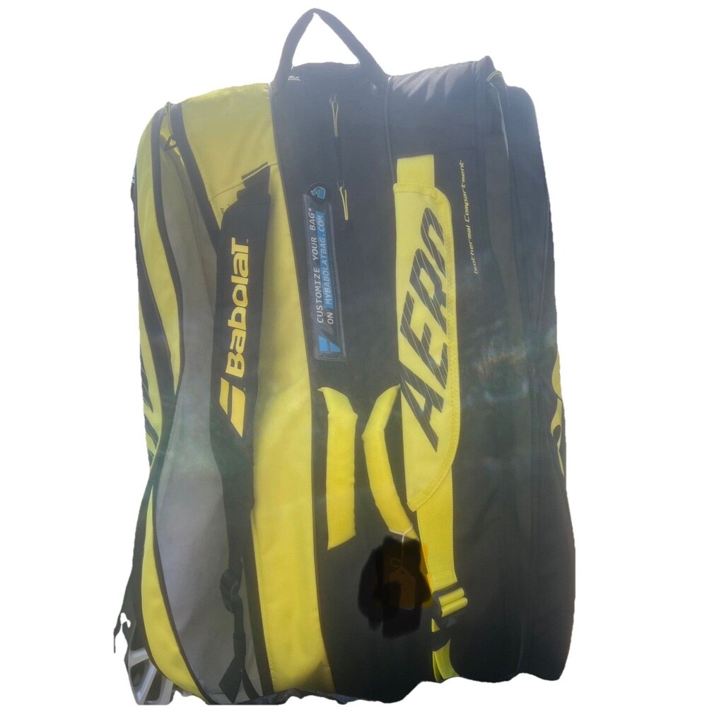 BABOLAT Aero 12 Pack Racquets Thermo Insulated Pockets Tennis Bag Backpack Large